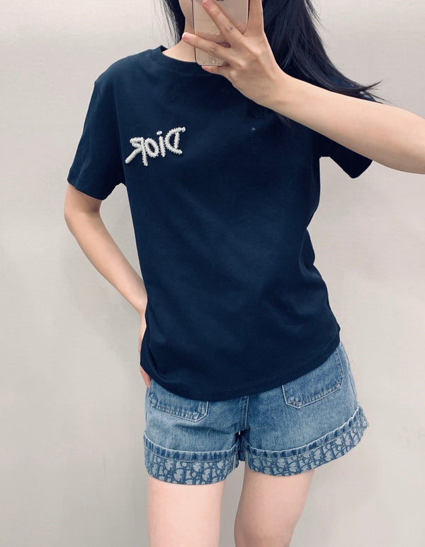 CD SS26 T-Shirt With Logo Cotton 351337