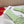 Petal Anagram Slide in Seafoam Soft Calfskin 273745