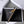 TRIOMPHE Zipped Card Holder Black Cowhide Leather