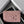 TRIOMPHE Zipped Card Holder Pink Cowhide Leather