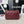 25C Mini Flap 19cm Burgundy Lambskin Gold Heart Hardware