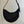 ONE PIECE DEMI LUNE BAG 31 IN BLACK SHEEPSKIN EYELET DETAILING