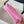 CC HOBO MINI 20CM PINK WHITE LAMBSKIN