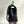 24a mini flap bag top handle 20cm black lambskin silver hardware