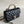24a mini flap bag top handle 20cm black lambskin silver hardware