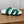 HM Chypre Sandal In Dark Green Mix White Fleece And Suede 984195