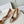 Manolo Diamond Buckle Pumps Pink Gold Mirror Cowhide 451181