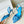 Manolo Slingback 7cm Blue Suede Leather Bottom 451207