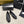 ballet flat flower black calfskin