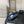 mule sandal 30 blue quilted waxed leather