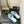 mule sandal 95 cloud blue quilted waxed leather