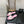 mule sandal pink white houndstooth fabric