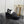 CC 26s Platform Sandal Black Raffia Sheepskin 688697