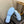 CC 26s Platform Slide Light Blue Raffia Sheepskin 688701