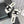 CC 26s Shearling Square Toe Sandals White Black Wool 128093