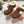 Miu Booties Dark Brown Suede Shearling-Lined with Fur Tassels 455927