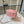 CC Long Vanity Case 16cm Light Pink Woven Straw