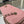 CC Long Vanity Case 16cm Light Pink Woven Straw