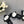 CC 26s Camellia Lug Sole Loafers Black White Cotton