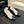 ballet flat with high heel 7cm white black quilted lambskin