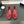 BALLET FLATS IN CLASSIC RED SUEDE WITH CAMELLIA