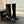 CC High Boots 75mm Plain Black Calfskin