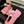FLAT SANDALS IN SALMON PINK LAMBSKIN WITH GOLD CHAIN