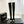 CC 25A Double C Giant Pearl Heel Boots 50mm Black Cowhide 454946