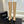 CC 25A Double C Giant Pearl Heel Boots 50mm Black Beige Cowhide 454947
