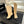 CC Gabrielle Chanel Boots 8.5cm Beige Suede Black Fabric