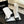 CC 26s Chunky Heel Trouser Ankle Boots Black White Sheepskin 673036