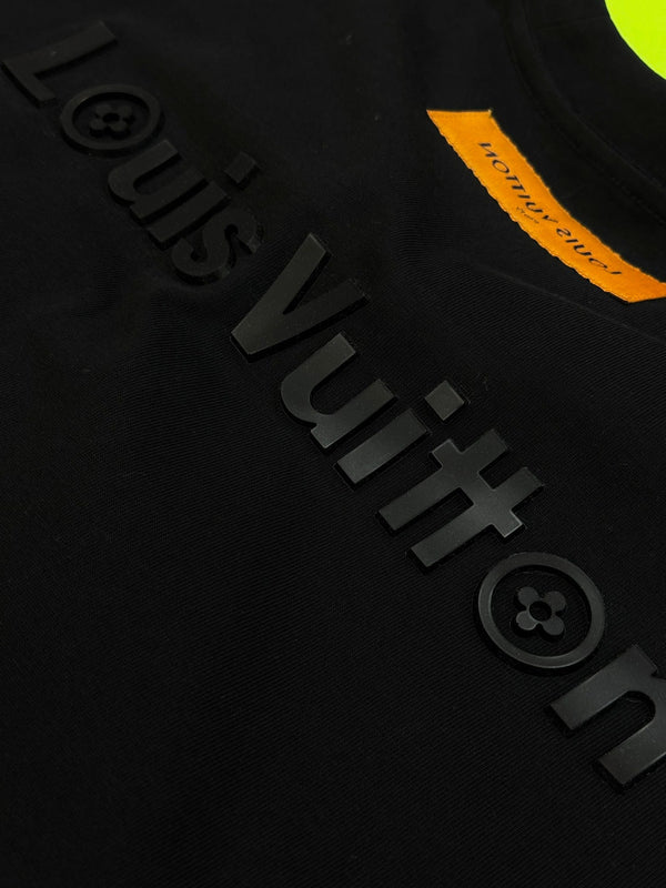 LV T-SHIRT IN BLACK MODAL COTTON 238790