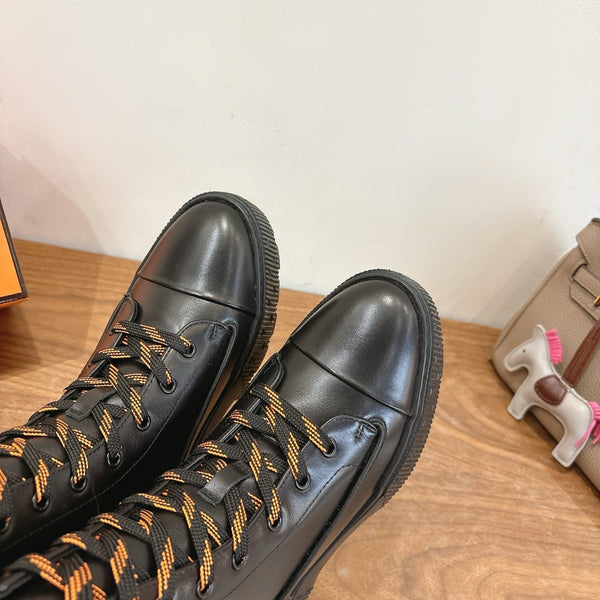 HM 26S Fresh Ankle Boots 4cm Black Leather 110602
