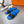 HM Oran Slippers in Blue and Black Calfskin 735649