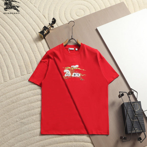 Burberry Men Oversized T-Shirt Red Cotton