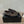 ballet flat in eyelet black lambskin