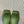 GREEN SCULPTED RUBBER BOOTS WITH GOLD MONOGRAM