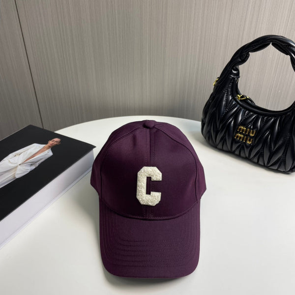 Celin Cap Dark Purple Cotton Twill Fabric 210444