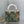 MINI 17 LADY BAG IN WHITE SATIN WITH GREEN EMBROIDERED BEADWORK