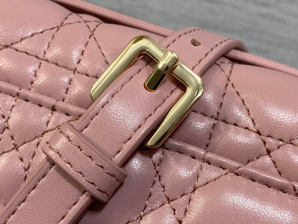 MINI BAG 24 IN ROSE PINK PATENT CANNAGE CALFSKIN