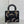 SMALL 20 BAG BLACK LAMBSKIN WITH SHOOTING STAR EMBROIDERY WOMEN