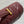 MISS CARO TOP HANDLE POUCH 24 IN TERRACOTTA RED MACROCANNAGE LAMBSKIN