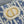 CD Cigale mini bag 26 blue raffia-effect fabric