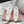 LP Summer Charms Walk Loafers In White Suede With Rabbit Fur Lining 985649
