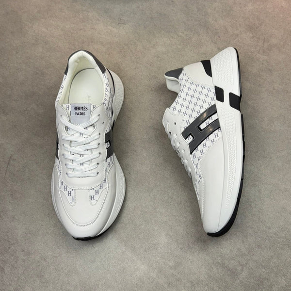 HM Men's Sneaker White Calfskin 581689