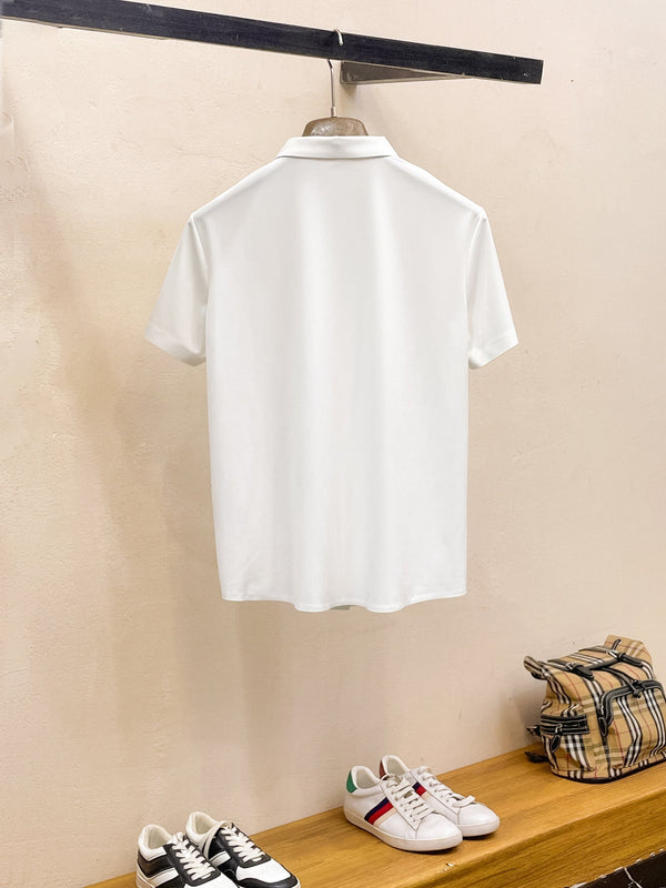 GG Men Short-Sleeve Polo Shirt Silk