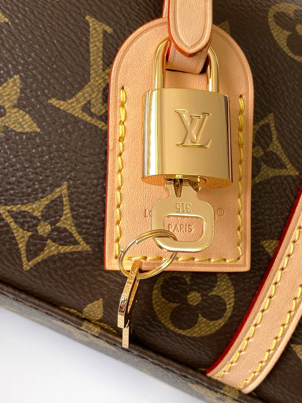 LV Hang On Handbag 26cm Brown Monogram Canvas GHW