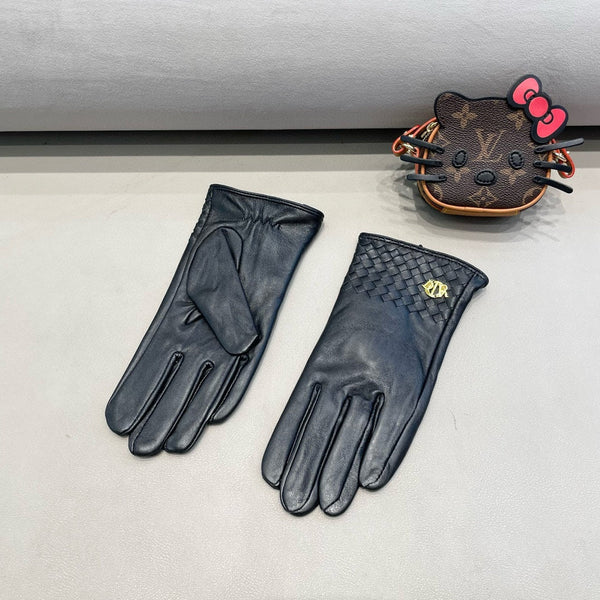 TOUCHSCREEN GLOVES WITH COUPLES EDITON IN BLACK LAMBSKIN 398765