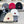 BEANIE HAT IN BLACK WOOL AND RABBIT FUR 433473