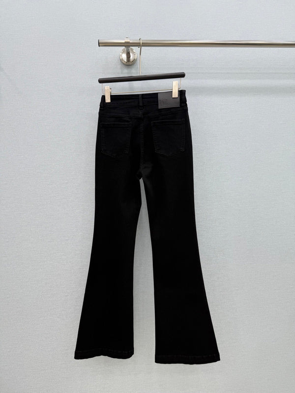 CC 2026 Jeans Black Flared Denim Cotton 435466